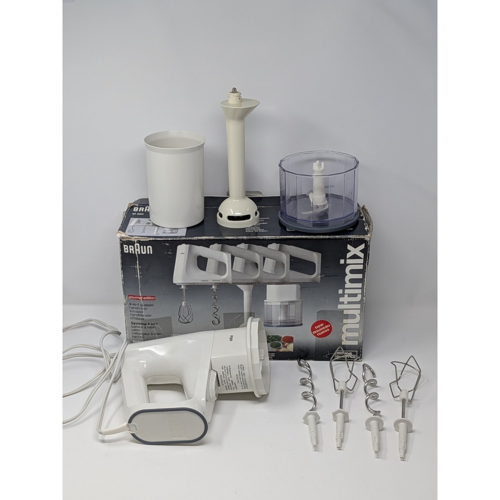 Braun Multimix M880 All-in-one Chopper Hand Mixer Immersion Blender - EXCELLENT!